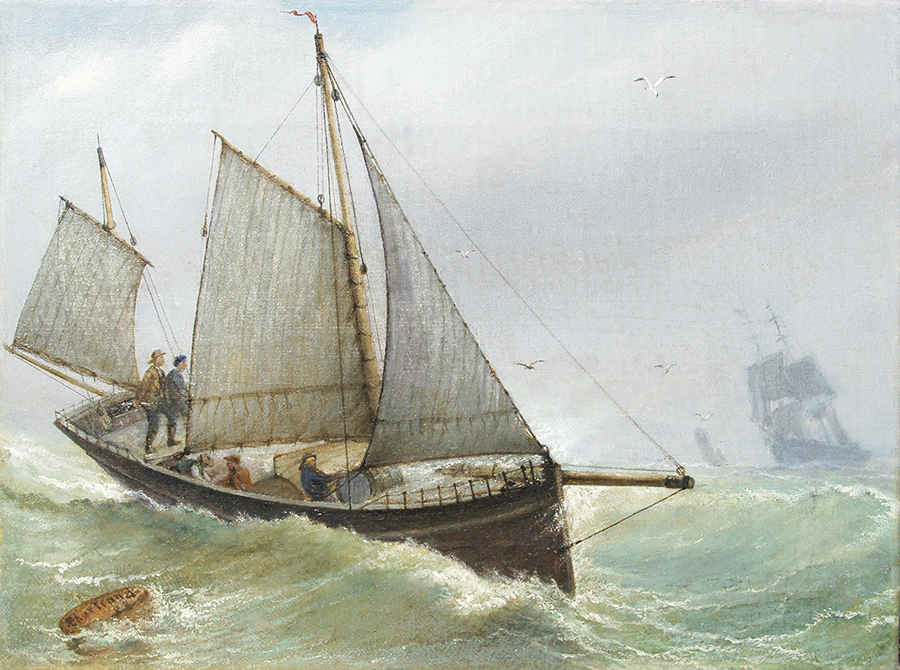 Sailboats by the Sea<br><i>(Veleros en el Mar)</i> by Augusto Chartrand