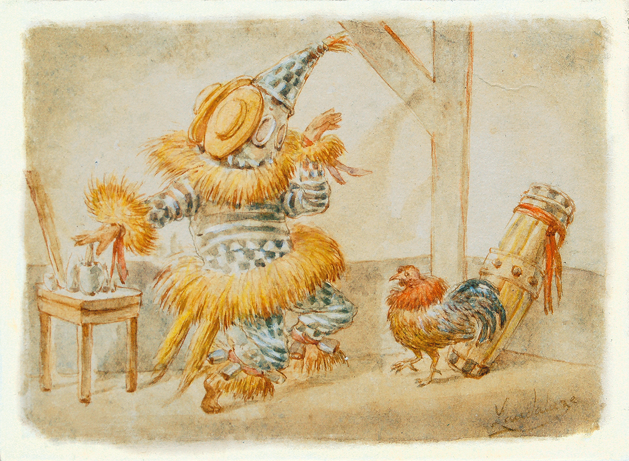 Carnival Figure with Rooster and Drum  <br>
<i>(Figura de Carnaval con Gallo y Tambor)</i> by Vctor Patricio Landaluze