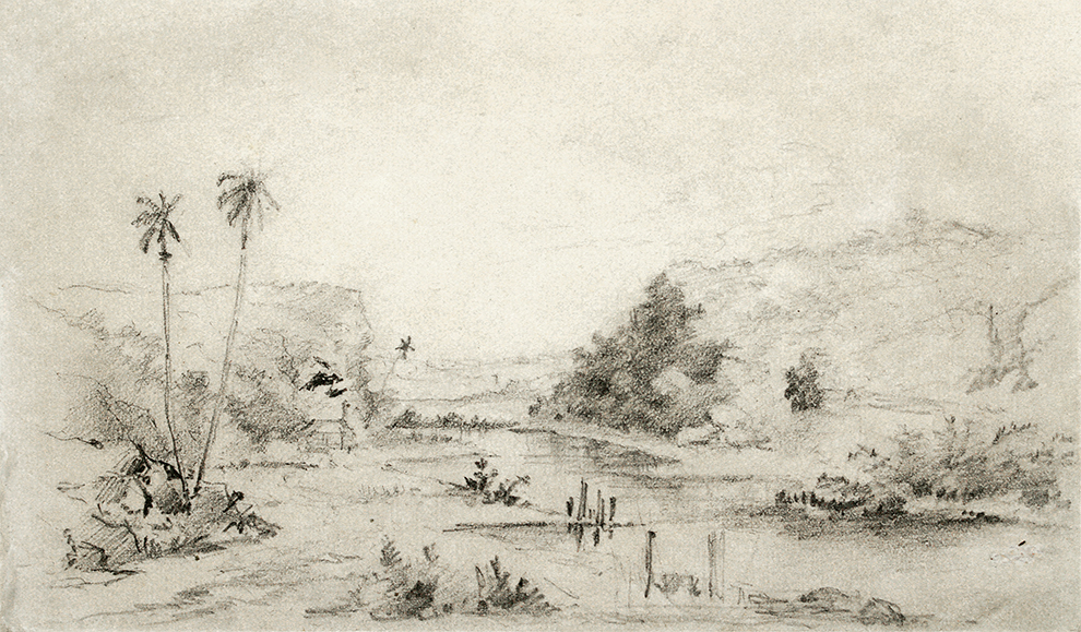 Landscape with River <br>
<i>(Paisaje con Ro)</i> by Esteban Chartrand