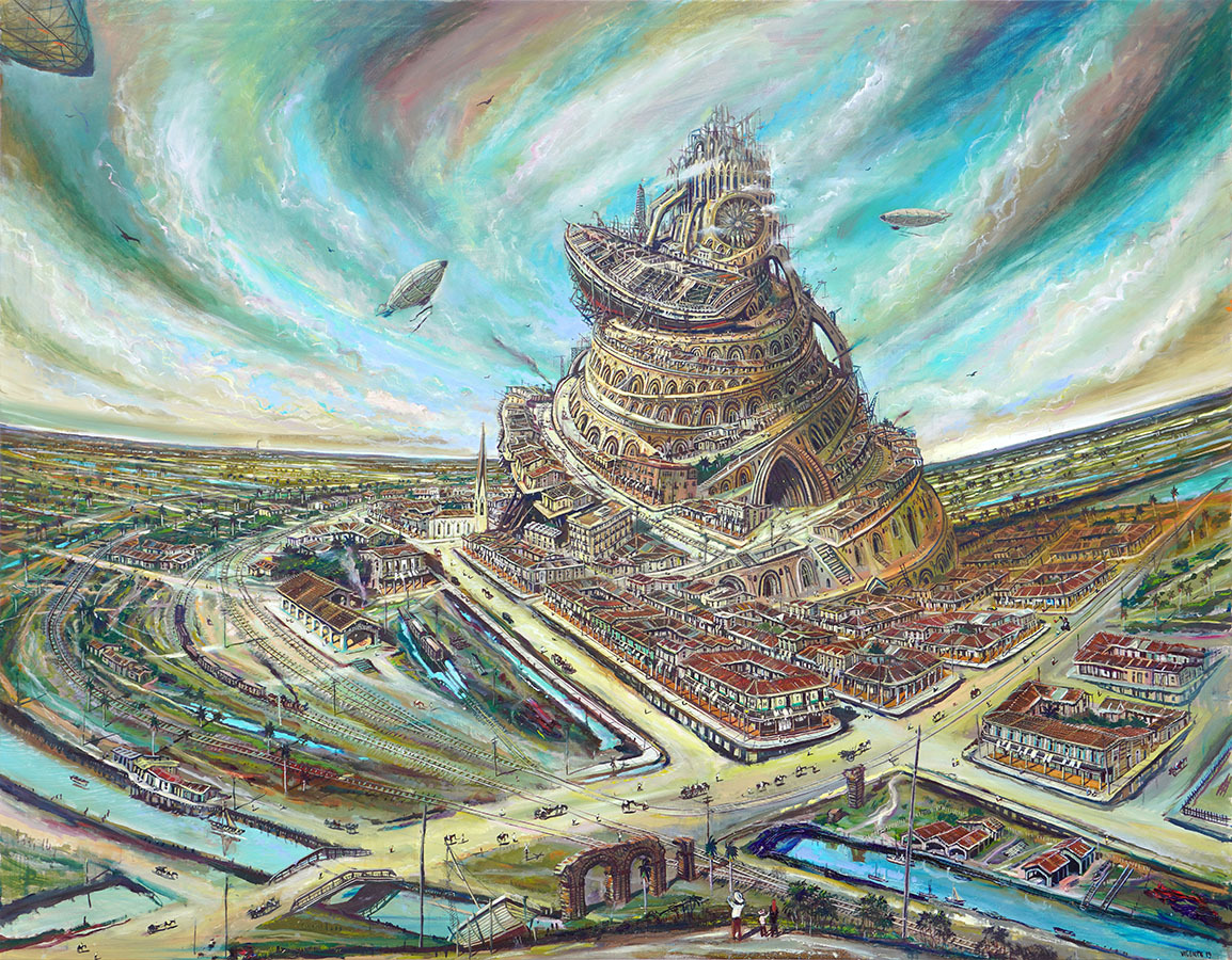 The Ark, The Tower and Mount Ararat <br>
<i>(El Arca, la Torre y el Monte Ararat)</i> by Vicente Hernndez