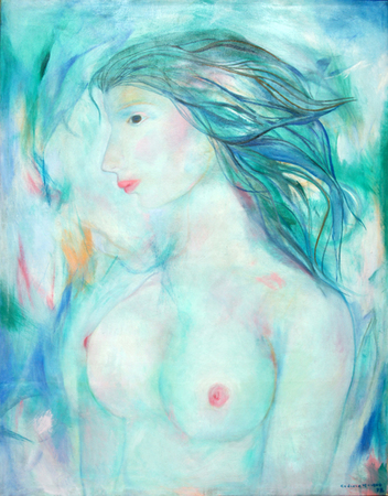 <b>Servando Cabrera Moreno</b><br>
El Espejo <br>
(<i>The Mirror</i>), 1976<br>
oil on canvas <br>
44 x 34 ½ inches<br></br>
This painting is illustrated in the catalogue, <i>Important Cuban Artworks, Volume Ten</i>, Page 71