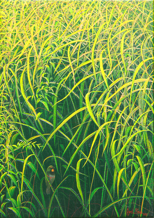 Miguel Florido<br>Eres Mi Melodía<br>(<i>You Are My Melody</i>), 2011<br>oil on canvas<br>13 3/4 x 9 3/4 inches