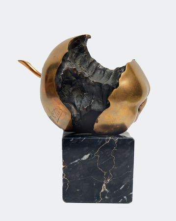 Tony López<br>Apple<br>(<i>Manzana</i>), 1985<br>
bronze sculpture with marble base (artist’s proof)<br>8 x 7 x 10 inches<br></br>This sculpture is illustrated in <i>José Gómez Sicre, Art of Cuba in Exile</i>,Editora Munder, 1987, page 132.