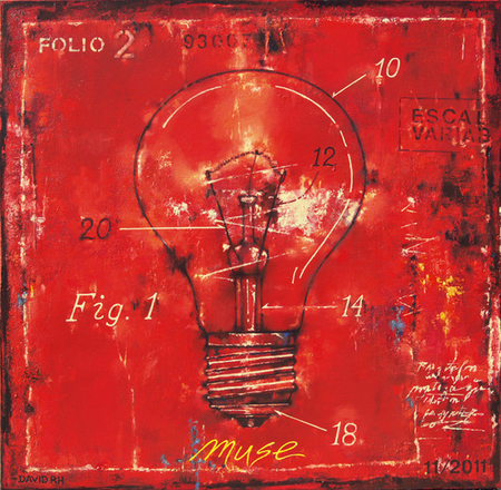 David Rodríguez<br>Musa<br>(<i>Muse</i>), 2011<br>oil on canvas<br>35 x 34 inches