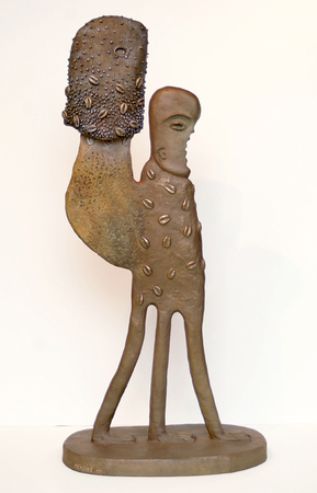 MANUEL MENDIVE<br>	
Mi Energy and I<br>
(<i>Mi Energa y Yo</i>), 2015<br>
bronze sculpture, 7 of 7<br>
30 x 13 1/2 x 9 1/4 inche
