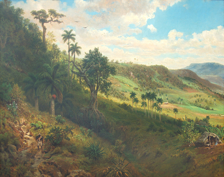 Esteban Chartrand<br> Valle del Yumurí</br> (<i>Yumurí Valley</i>), ca. 1875</br> oil on canvas<br> 40 x 50 inches